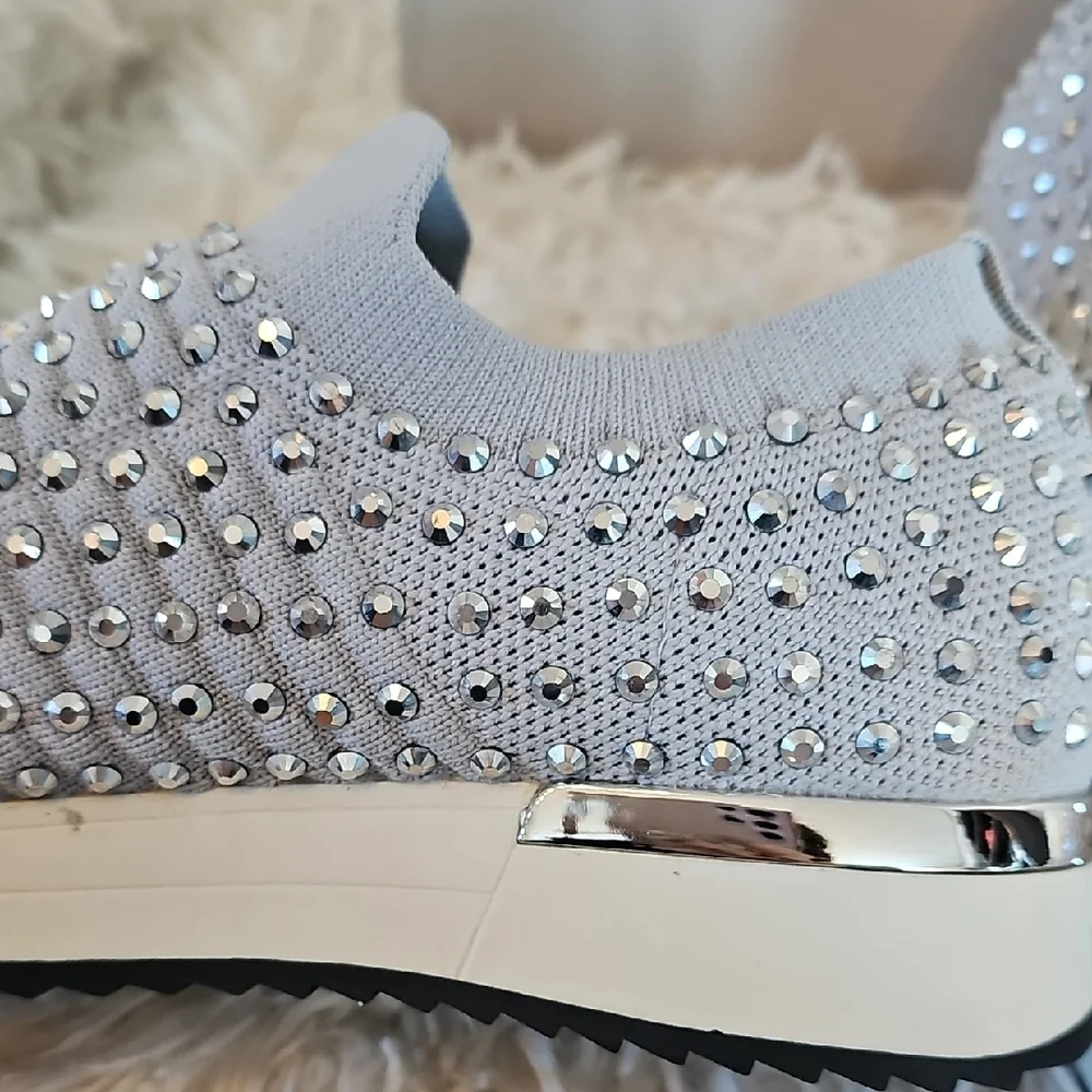 Kenneth Cole Reaction Women's Studded Gray Sneakers
